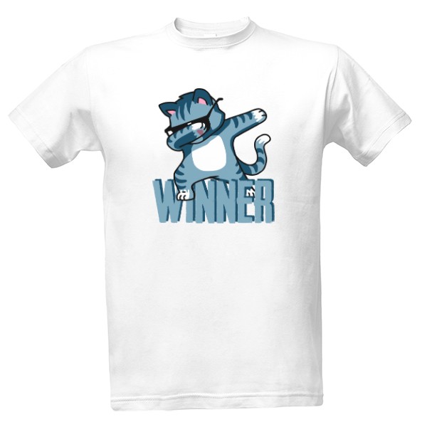 Tričko s potiskem Winner Cat